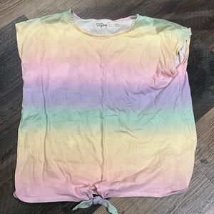 Rumi & Ryder rainbow knot tee